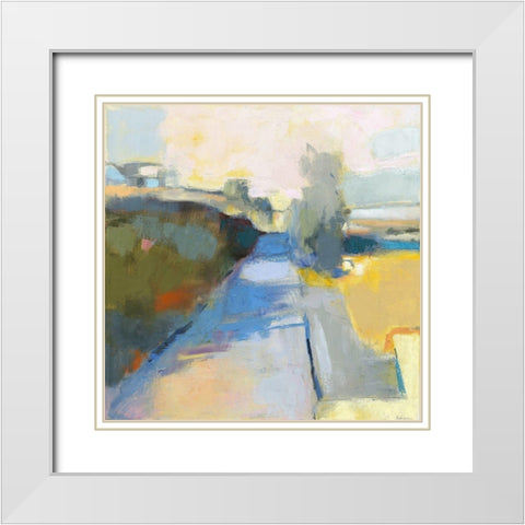Marginal Way White Modern Wood Framed Art Print with Double Matting by Robbins, Kathleen