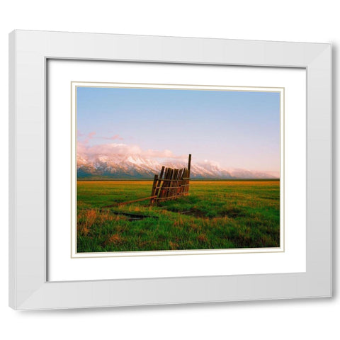 After Rain White Modern Wood Framed Art Print with Double Matting by Rapson, Sol