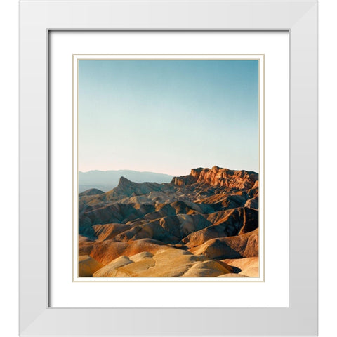 Afternoon in Death Valley White Modern Wood Framed Art Print with Double Matting by Rapson, Sol