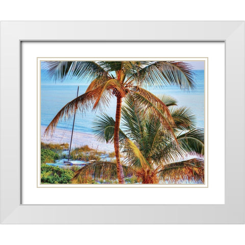Colors of Florida White Modern Wood Framed Art Print with Double Matting by Reed, Jack