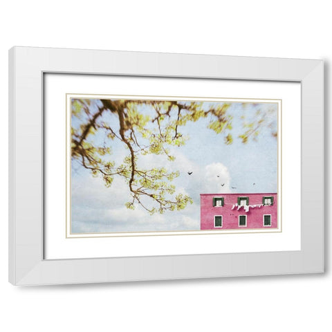 Spring In Italy White Modern Wood Framed Art Print with Double Matting by Ryan, Brooke T.