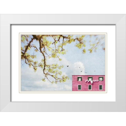Spring In Italy White Modern Wood Framed Art Print with Double Matting by Ryan, Brooke T.