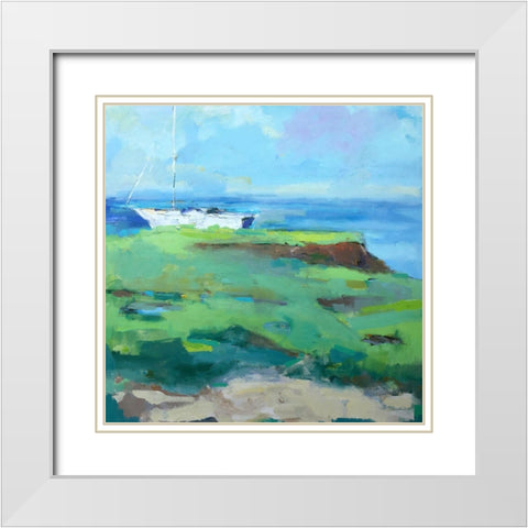 Bluff White Modern Wood Framed Art Print with Double Matting by Railsback, Page Pearson