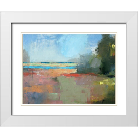 Beach Plum Farm 2 White Modern Wood Framed Art Print with Double Matting by Robbins, Kathleen