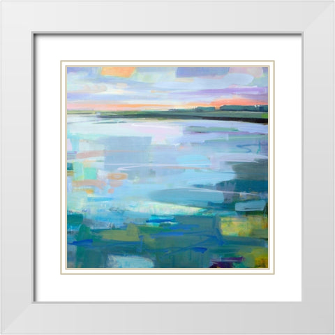 By The Footbridge Ogunquit White Modern Wood Framed Art Print with Double Matting by Robbins, Kathleen