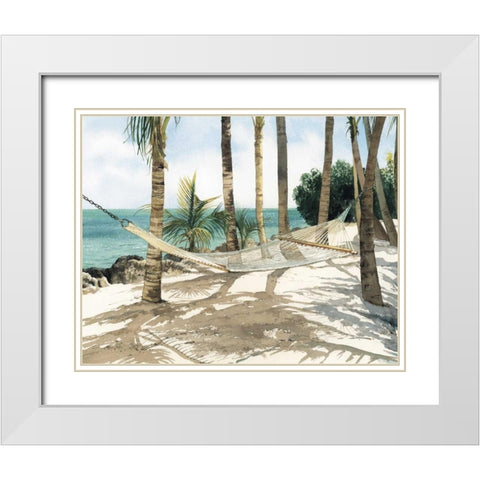 Hold All Calls White Modern Wood Framed Art Print with Double Matting by Roberts, Linda