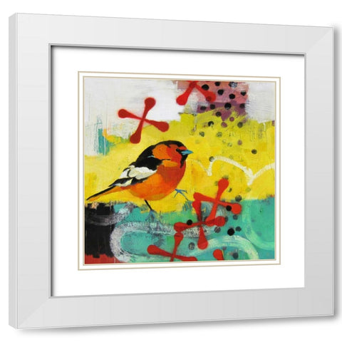 Moon Wading White Modern Wood Framed Art Print with Double Matting by Rasmusson, Jennifer