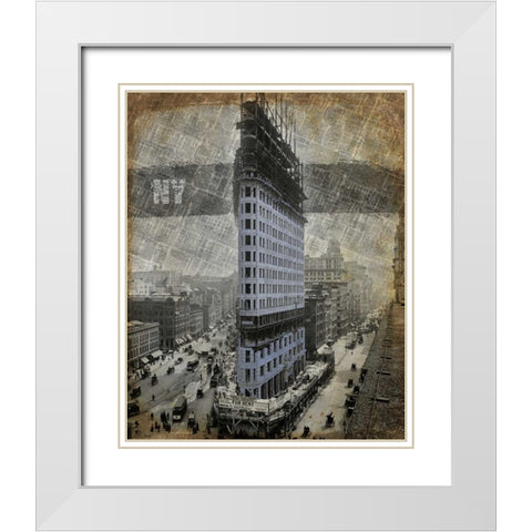 New York I White Modern Wood Framed Art Print with Double Matting by Roberts, Art