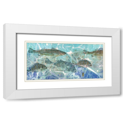 Inside Flats White Modern Wood Framed Art Print with Double Matting by Roberts, Jim
