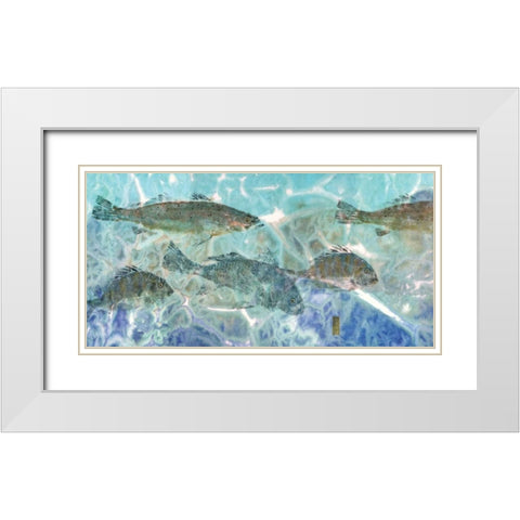 Inside Flats White Modern Wood Framed Art Print with Double Matting by Roberts, Jim