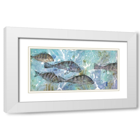Spring Run White Modern Wood Framed Art Print with Double Matting by Roberts, Jim