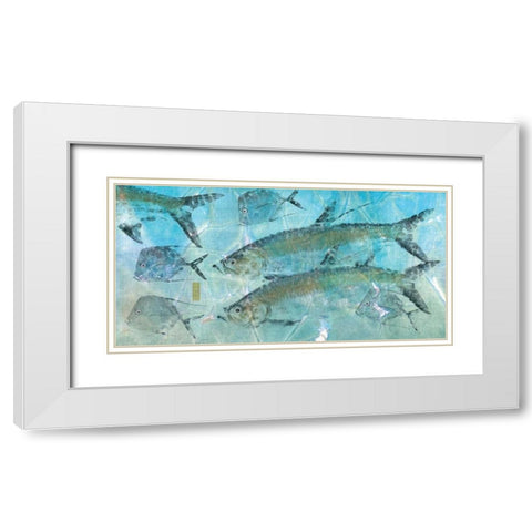 Tarpon Lagoon White Modern Wood Framed Art Print with Double Matting by Roberts, Jim
