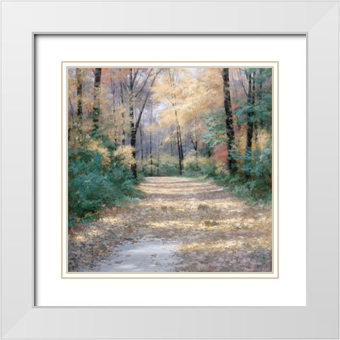 Harvest Morning White Modern Wood Framed Art Print with Double Matting by Romanello, Diane