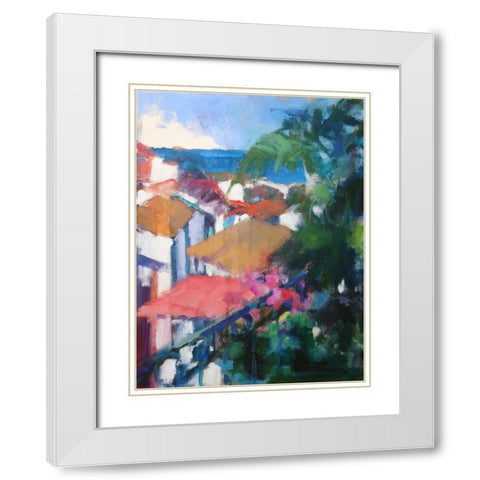 Best View White Modern Wood Framed Art Print with Double Matting by Railsback, Page Pearson