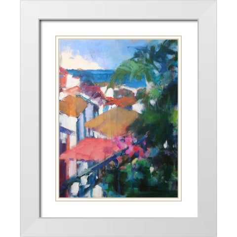 Best View White Modern Wood Framed Art Print with Double Matting by Railsback, Page Pearson