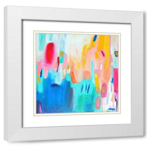 Airport Road White Modern Wood Framed Art Print with Double Matting by Rahim, Amira