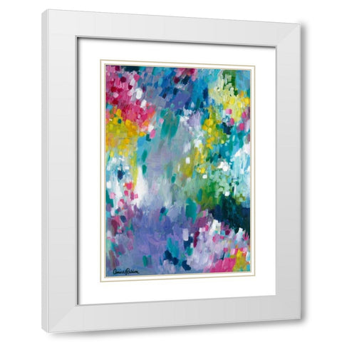 Dancing in the Rain White Modern Wood Framed Art Print with Double Matting by Rahim, Amira