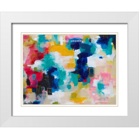 House with a Picket Fence White Modern Wood Framed Art Print with Double Matting by Rahim, Amira