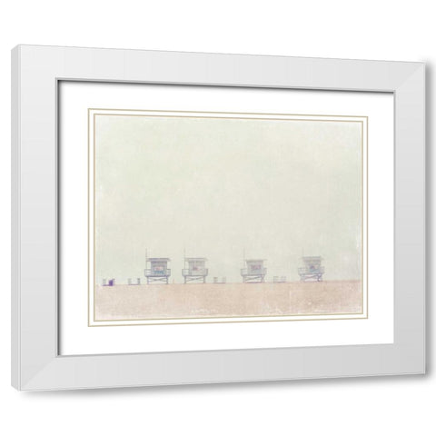 Four White Modern Wood Framed Art Print with Double Matting by Soffia, Myan