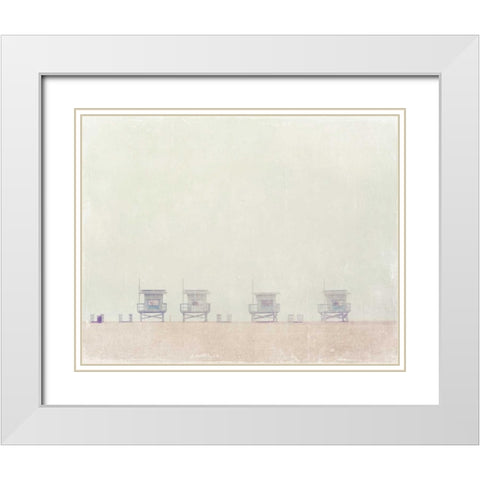 Four White Modern Wood Framed Art Print with Double Matting by Soffia, Myan
