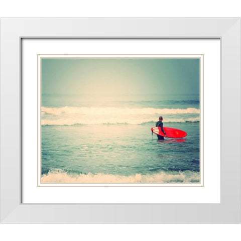 Liquid Courage White Modern Wood Framed Art Print with Double Matting by Soffia, Myan