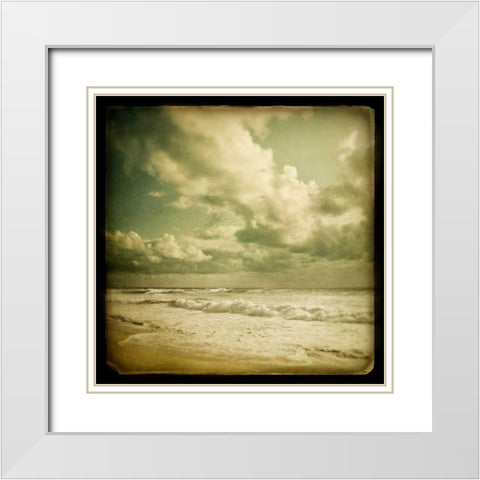 The Waves White Modern Wood Framed Art Print with Double Matting by Suchocki, Irene