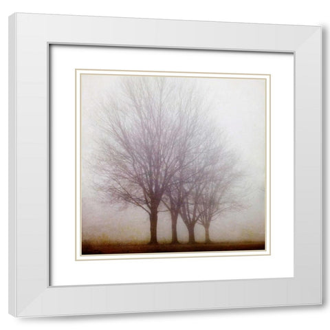Standing Still White Modern Wood Framed Art Print with Double Matting by Suchocki, Irene