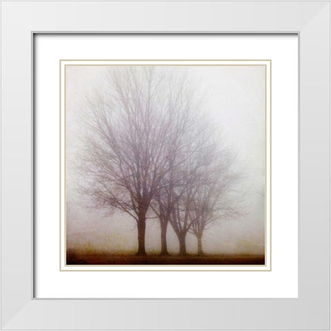 Standing Still White Modern Wood Framed Art Print with Double Matting by Suchocki, Irene