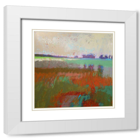 Panorama 2 White Modern Wood Framed Art Print with Double Matting by Schmidt, Jane