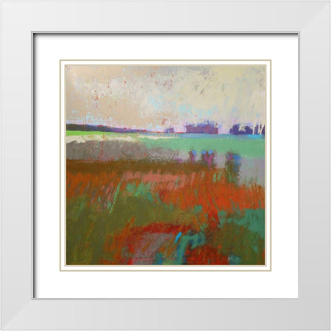 Panorama 2 White Modern Wood Framed Art Print with Double Matting by Schmidt, Jane