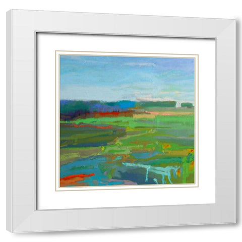 Vinalhaven #5 White Modern Wood Framed Art Print with Double Matting by Schmidt, Jane