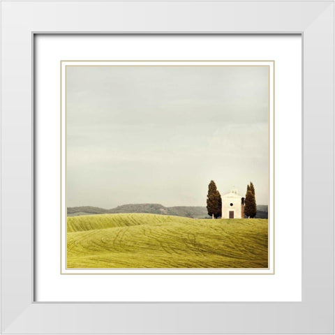 Pastoralia White Modern Wood Framed Art Print with Double Matting by Suchocki, Irene