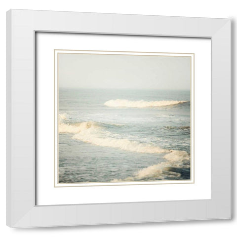 The Sound of Waves White Modern Wood Framed Art Print with Double Matting by Suchocki, Irene