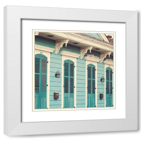 Shotgun Shack I White Modern Wood Framed Art Print with Double Matting by Suchocki, Irene