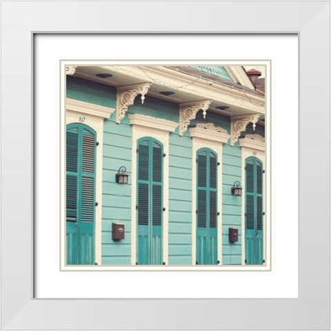 Shotgun Shack I White Modern Wood Framed Art Print with Double Matting by Suchocki, Irene