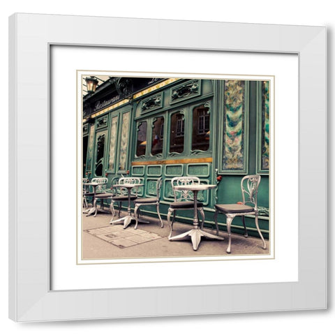The Art of Dining White Modern Wood Framed Art Print with Double Matting by Suchocki, Irene