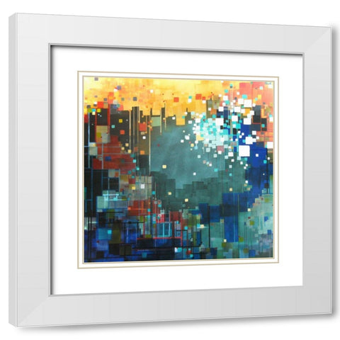 The Color of Hope White Modern Wood Framed Art Print with Double Matting by Shannon, Carol Joy