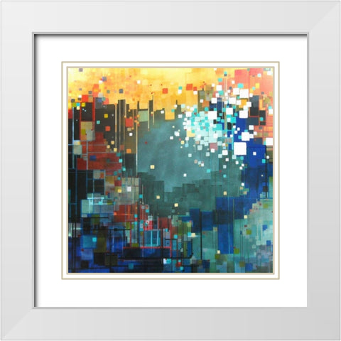 The Color of Hope White Modern Wood Framed Art Print with Double Matting by Shannon, Carol Joy