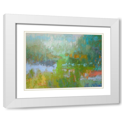 Southern Charm White Modern Wood Framed Art Print with Double Matting by Schmidt, Jane