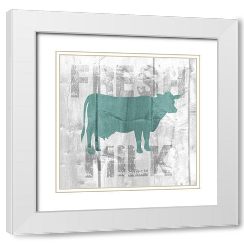 Fresh Milk White Modern Wood Framed Art Print with Double Matting by Soave, Alicia