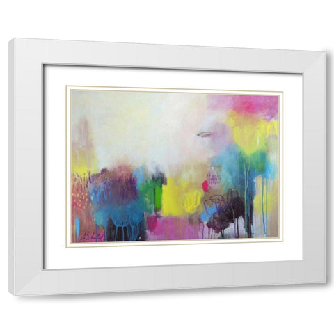 A Day at the Coast 0.4 White Modern Wood Framed Art Print with Double Matting by Schueler, Anna