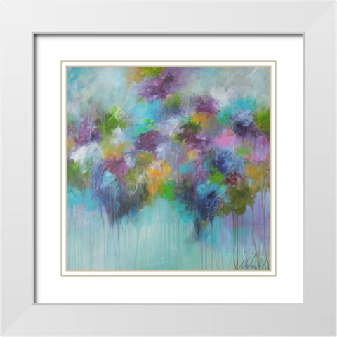 DonÃ¢â‚¬â„¢t Hold Back The Feeling White Modern Wood Framed Art Print with Double Matting by Schueler, Anna