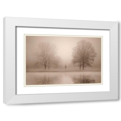 The Family White Modern Wood Framed Art Print with Double Matting by Svibilsky, Igor