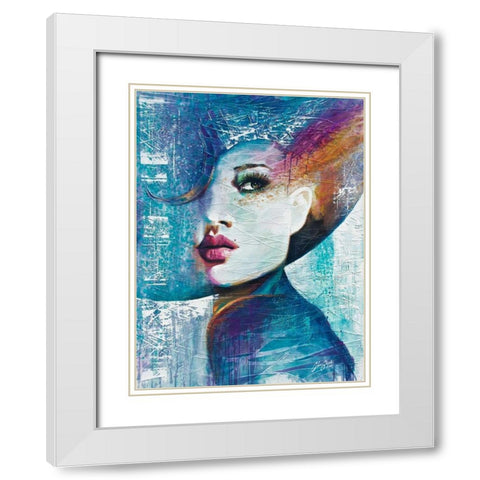 Angie White Modern Wood Framed Art Print with Double Matting by Staples, Colin John