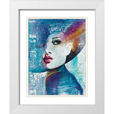 Angie White Modern Wood Framed Art Print with Double Matting by Staples, Colin John