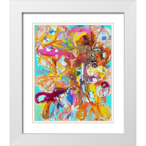 The Gardener White Modern Wood Framed Art Print with Double Matting by Siegmann, Sofie