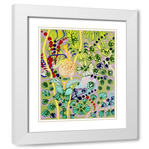 Her Well Trained Arms White Modern Wood Framed Art Print with Double Matting by Siegmann, Sofie