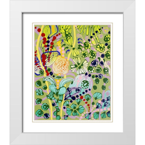 Her Well Trained Arms White Modern Wood Framed Art Print with Double Matting by Siegmann, Sofie
