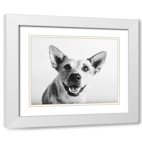 Irma White Modern Wood Framed Art Print with Double Matting by Sabo, Susan