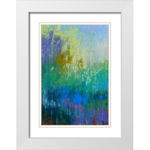 Landscape Within - Left White Modern Wood Framed Art Print with Double Matting by Schmidt, Jane